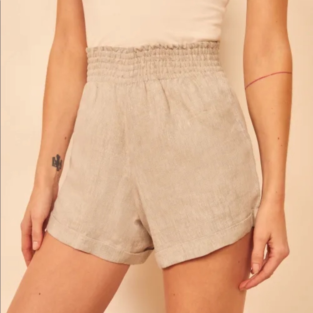 Reformation Nashville Linen Shorts
